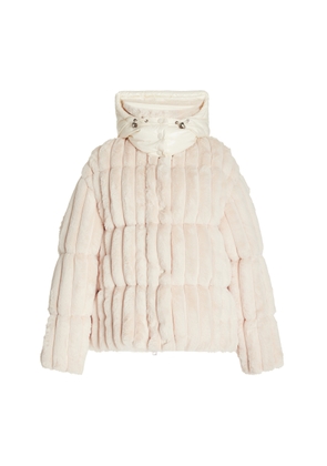 Moncler Fare Quilted Faux Fur Jacket - Moda Operandi