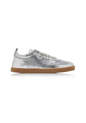 Christian Louboutin Tutti Rui Metallic Leather Sneakers - Moda Operandi