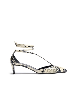 Khaite Mia Python-Effect Leather Pumps - Moda Operandi