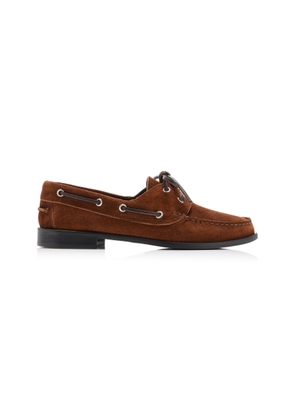 Aeyde Harris Suede Boat Shoes - Moda Operandi
