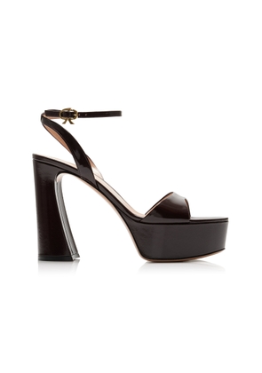 Gianvito Rossi Patent Leather Sandals - Moda Operandi