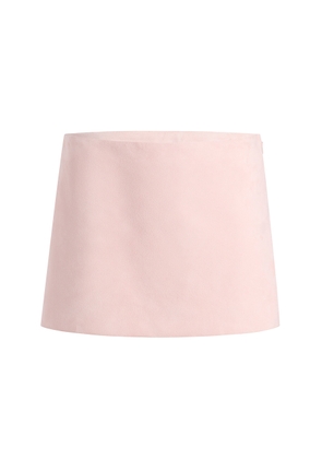 Khaite Jett Suede Mini Skirt - Moda Operandi