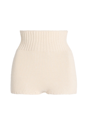 Aisling Camps Batty Rider Cotton-Blend Shorts - Moda Operandi