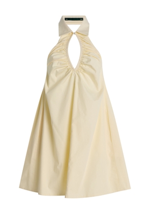 Tae Park Exclusive Ruched Cotton Mini Balloon Dress - Moda Operandi