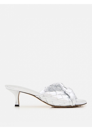 Heeled Sandal BOTTEGA VENETA Woman color Silver