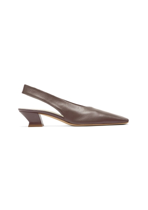 Paul Andrew Chisel Leather Slingback Pumps - Moda Operandi