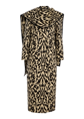 Brandon Maxwell The Demi Printed Wool Coat - Moda Operandi