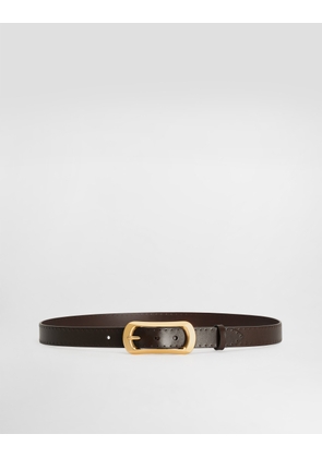 Dolce & Gabbana Tempesta Calfskin Belt - Man Belts Brown 95