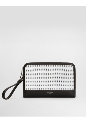 Dolce & Gabbana Atene Plongé Calfskin Clutch Bag - Man Briefcase And Clutches Multi-colored Onesize