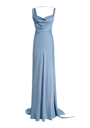 Arcina Ori Darcy Open-Back Satin Maxi Dress - Moda Operandi