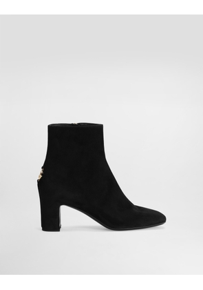 Dolce & Gabbana Suede Ankle Boot - Woman Boots And Booties Black 39