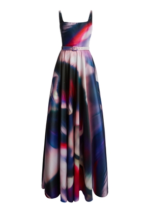 Zuhair Murad Aurora Printed Mikado Gown - Moda Operandi