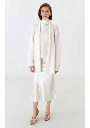 Anna October Caroline Satin Midi Skirt - Moda Operandi