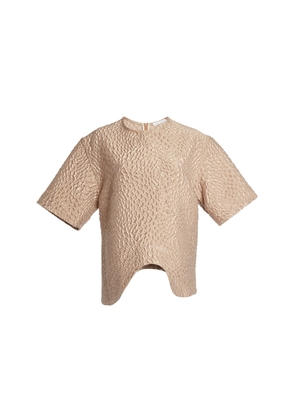 Niccolò Pasqualetti Onda Wool-Silk Cloque Jacquard T-Shirt - Moda Operandi