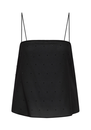 St. Agni Beaded Silk-Blend Cami Top - Moda Operandi