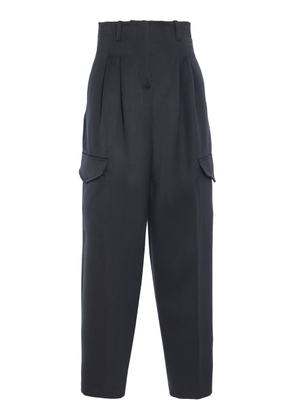 RÙADH Russel Wool-Twill Wide-Leg Cargo Pants - Moda Operandi