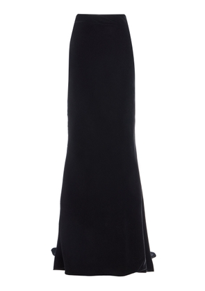 Carolina Herrera Flared Velvet Maxi Skirt - Moda Operandi