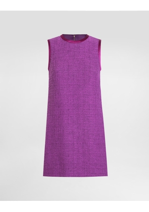 Dolce & Gabbana Dress In Rachel Tweed - Woman Dresses Purple 44