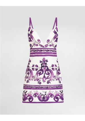 Dolce & Gabbana Majolica-print Dress - Woman Dresses Multicolor 36