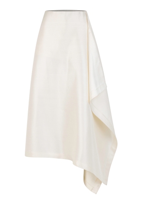 Heirlome Mel Draped Silk Crepe Skort - Moda Operandi