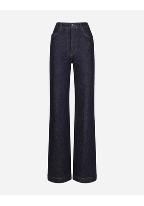 Dolce & Gabbana Flared Denim Jeans - Woman Denim And Jeans Multi-colored 38