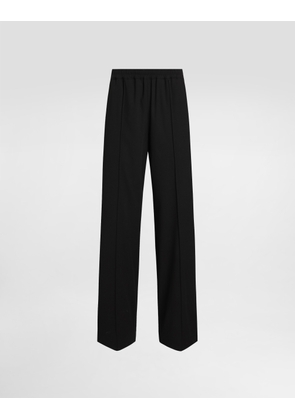 Dolce & Gabbana Jersey Milano Rib Leggings - Woman Pants And Shorts Black 40