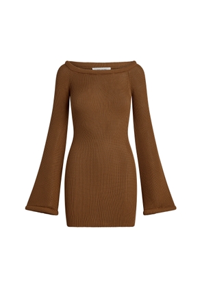 Aya Muse Eos Knit Silk-Cotton Mini Dress - Moda Operandi
