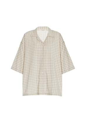 ELCE Exclusive Rae Checked Cotton-Blend Shirt - Moda Operandi