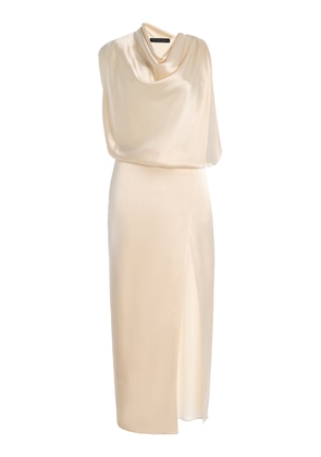SEV Draped Satin Dress - Moda Operandi