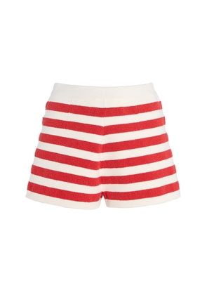 Posse Exclusive Riviera Ari Striped Knit Shorts - Moda Operandi