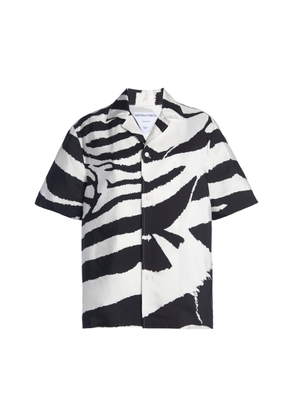 Bottega Veneta Zebra-Print Crepe Parachute Shirt - Moda Operandi