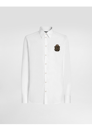 Dolce & Gabbana Cotton Martini Shirt - Man Shirts White 38