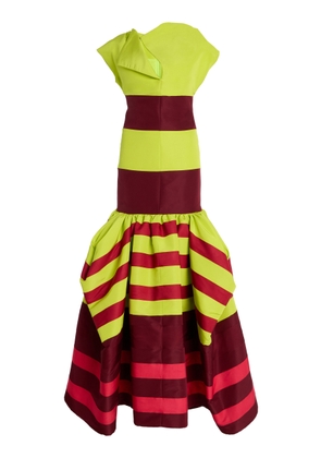 Christopher John Rogers Colorblocked Silk Umbrella Gown - Moda Operandi