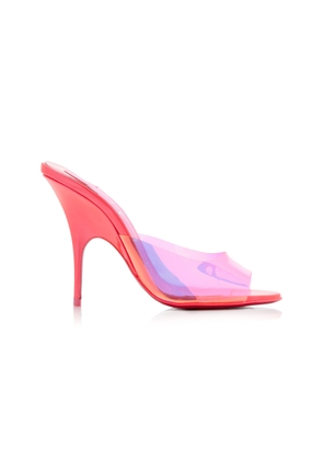 Christian Louboutin Just Arch 100mm Patent Leather and PVC Sandals - Moda Operandi