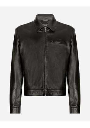 Dolce & Gabbana Lambskin Jacket - Man Coats And Jackets Black 50