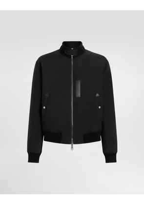 Dolce & Gabbana Padded Satin Jacket - Man Coats And Jackets Black 46