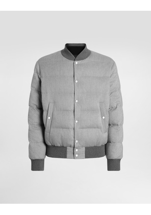 Dolce & Gabbana Reversible Padded Jacket - Man Coats And Jackets Gray 52