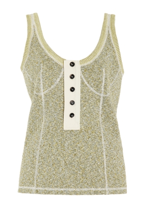 Bottega Veneta Knit Cotton-Blend Tank Top - Moda Operandi