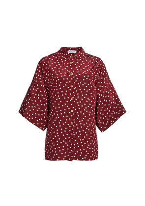 FRANÇOISE Zaoua Silk-Crepe Top - Moda Operandi