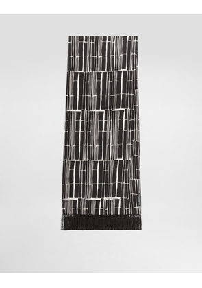 Dolce & Gabbana Printed Silk Scarf - Man Scarves And Silks Multicolor Onesize