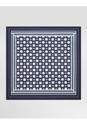 Dolce & Gabbana Silk Pocket Square With Micro-design And Logo - Man Ties And Pocket Squares Multicolor Onesize