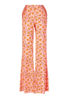 Alix of Bohemia Charlie Marigold Cotton Flared Pants - Moda Operandi