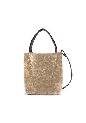 Chloé Spin Shearling Bucket Bag  - Moda Operandi