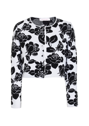 Carolina Herrera Cropped Knit Cardigan - Moda Operandi