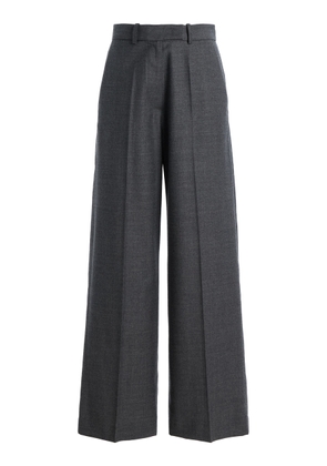 The Frankie Shop Brickell Wool-Blend Flannel Trousers - Moda Operandi