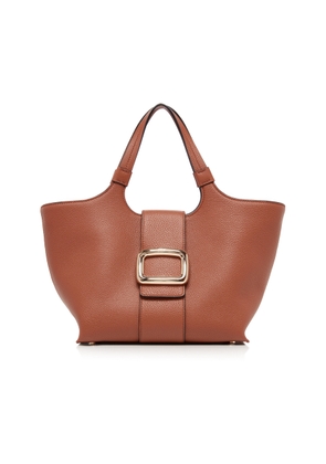 Roger Vivier Grand Viv' Choc Leather Tote Bag - Moda Operandi