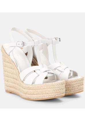 Saint Laurent Tribute 130 leather espadrilles