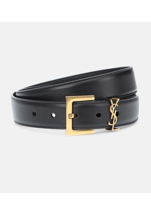 Saint Laurent Cassandre leather belt