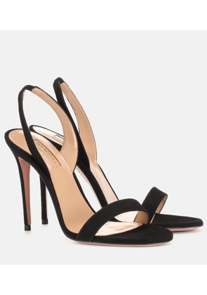 Aquazzura So Nude 105 suede sandals