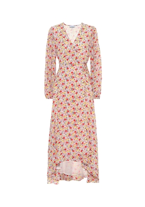 Ganni Floral georgette wrap dress